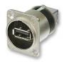 NAUSB-W NEUTRIK Presa da pannello USB 2 type A e B NAUSB-W NEUTRIK Presa da pannello USB 2 type A e B